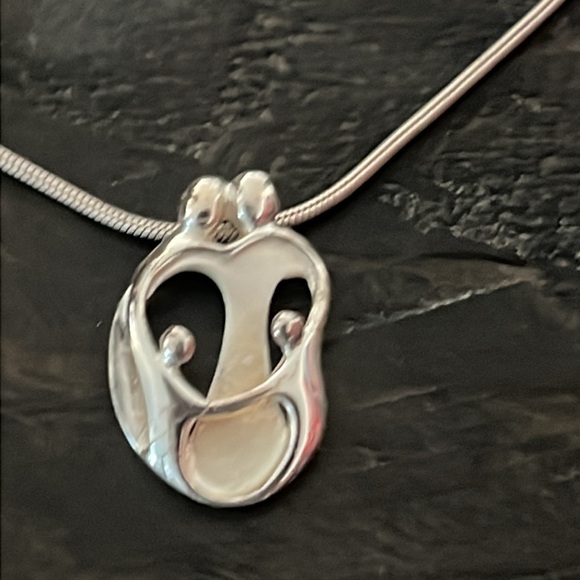 Sterling Family Pendant Necklace - Picture 2 of 9